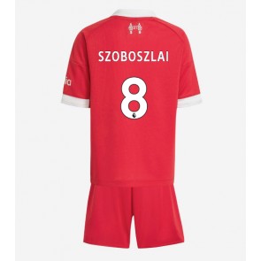 Liverpool Dominik Szoboszlai #8 Hjemmebanetrøje Børn 2025-26 Kortærmet (+ Korte bukser)